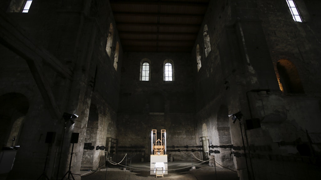 Die Orgel des John-Cage-Orgel-Projekts in der Halberstädter Burchardi Kirche.