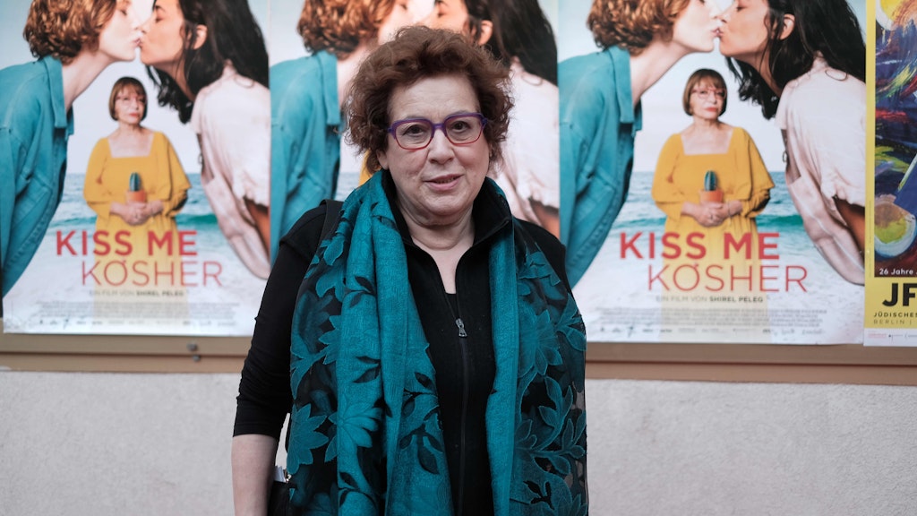 Nicola Galliner auf der Premiere des Films „Kiss me Kosher“ im Rahmen des Jüdischen Filmfestivals Berlin & Brandenburg im Kino Delphi.<br>