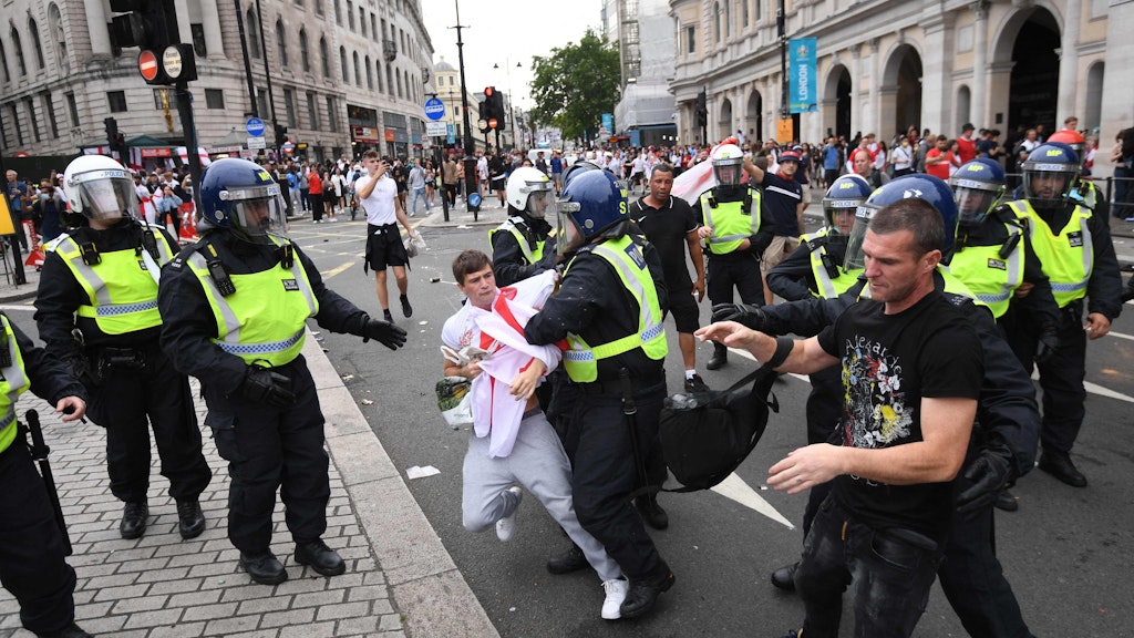 Es kam zu Zusammenstößen mit der Polizei.