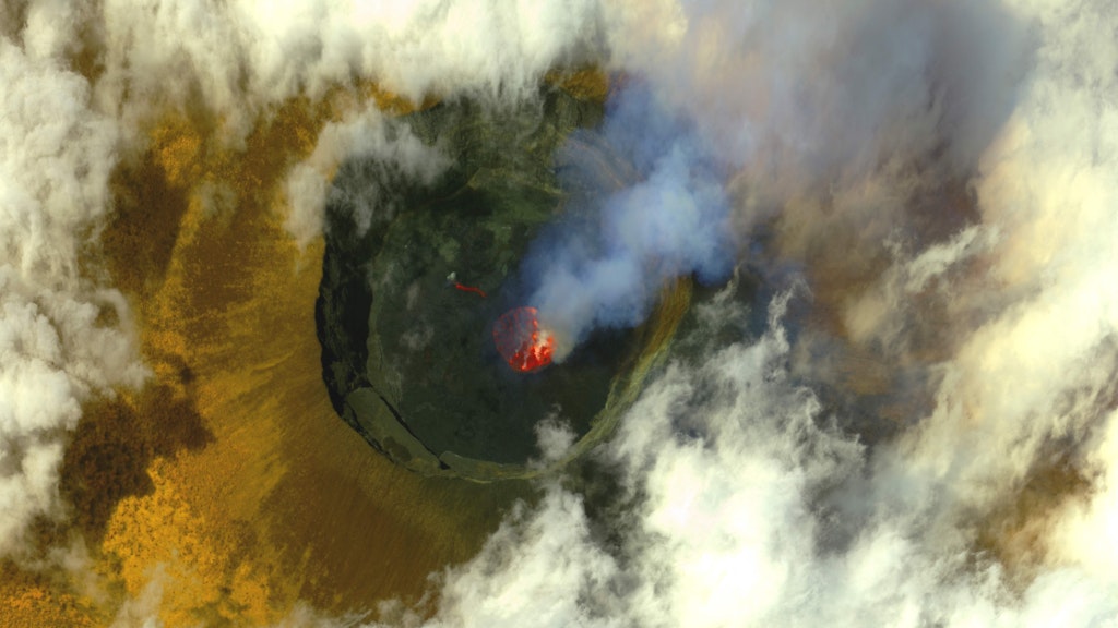 Der Vulkan Nyiragongo