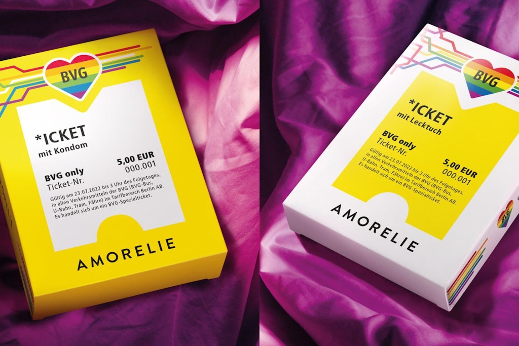 CSD in Berlin BVG verkauft Tickets mit Kondomen CSD in Berlin BVG verkauft Tickets mit Kondomen