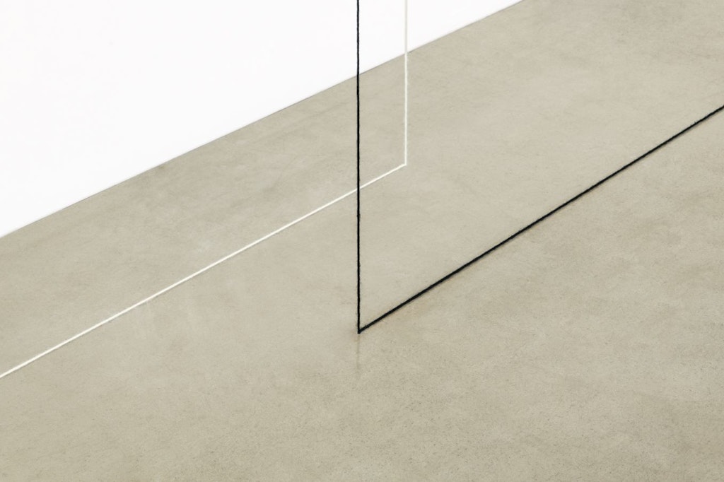 Optical illusions? Fred Sandbacks: