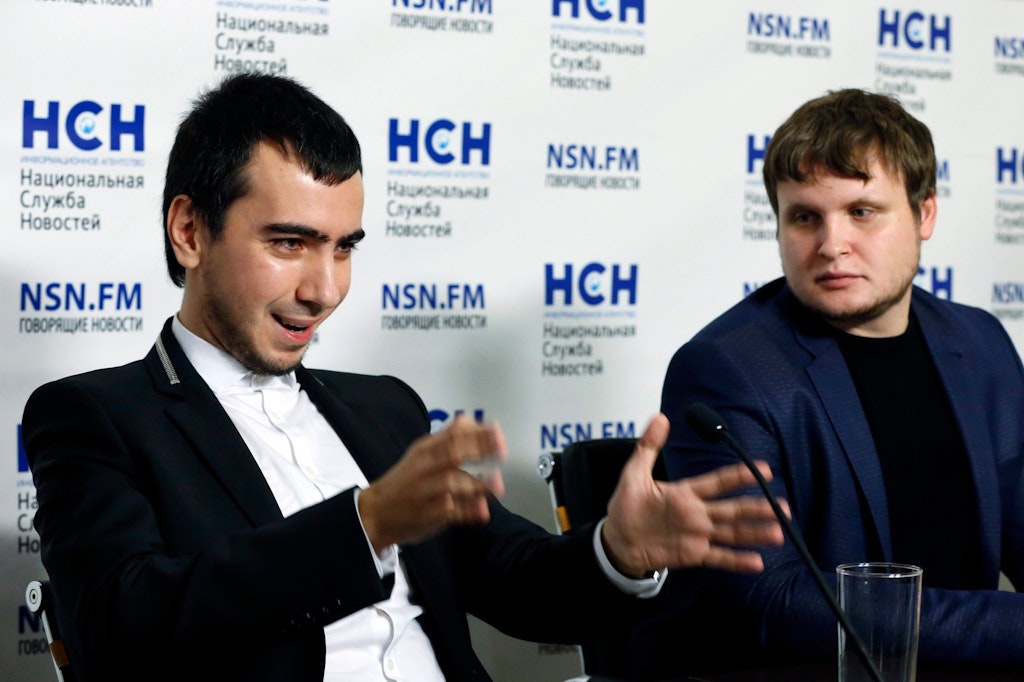 Russian comedians Vladimir