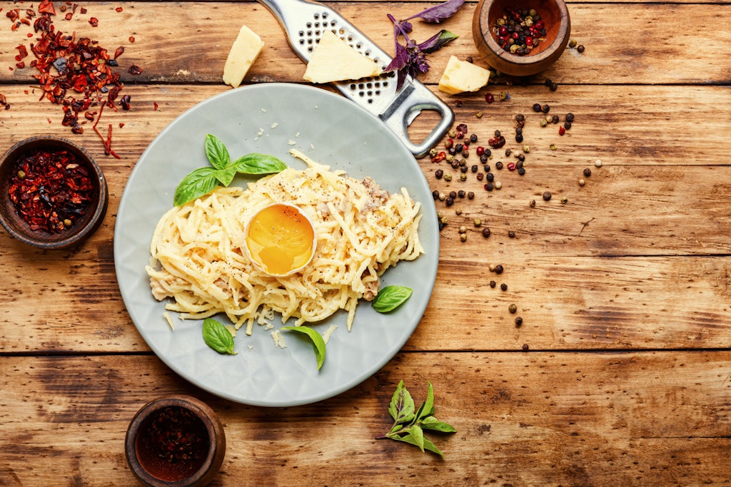A good carbonara: only real with guanciale.