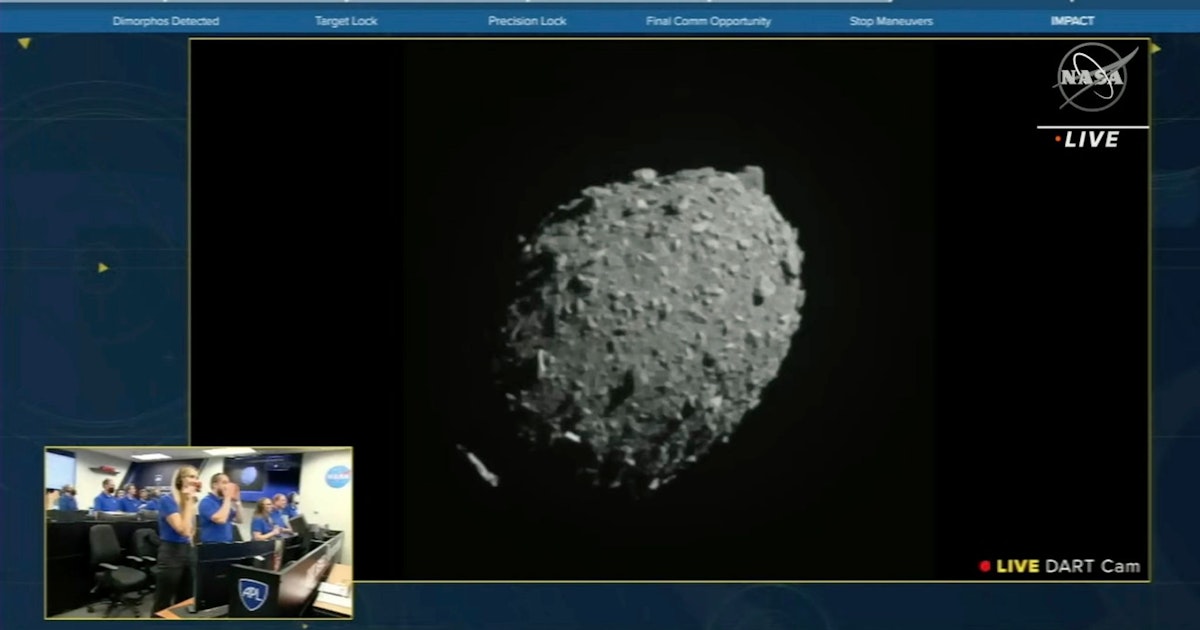 La sonda Dart causa graves daños al asteroide Demorphos