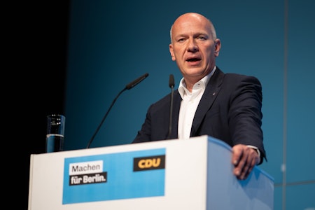 Kai Wegner bleibt CDU-Vorsitzender in Berlin: „Ich will nicht, dass die Autofahrer terrorisiert wer…
