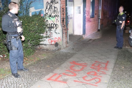 Neukölln: Antiisraelische Graffitis sorgen für Großeinsatz der Polizei
