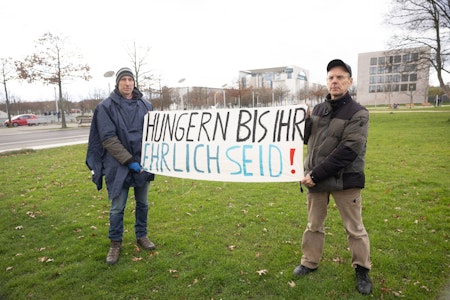 Hungerstreik im Berliner Regierungsviertel: Weiterer Klimaaktivist zieht nach