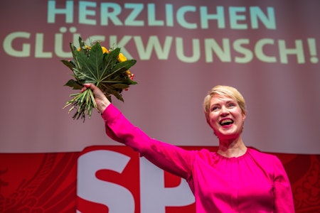 Manuela Schwesig als SPD-Chefin in Mecklenburg-Vorpommern bestätigt