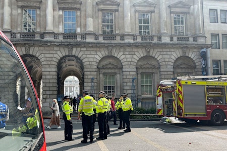 Großeinsatz in London: Feuer im historischen Somerset House ausgebrochen