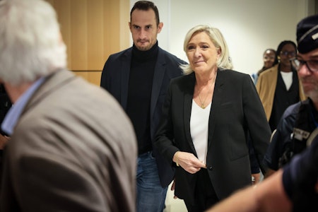 Marine Le Pen asserts innocence in court hearing - misappropriation of EU funds