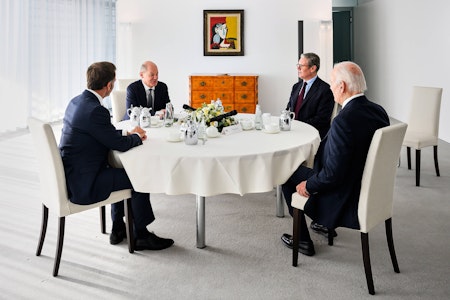 Treffen von Scholz und Biden: Kritik am Innendesign des Kanzleramts in Berlin