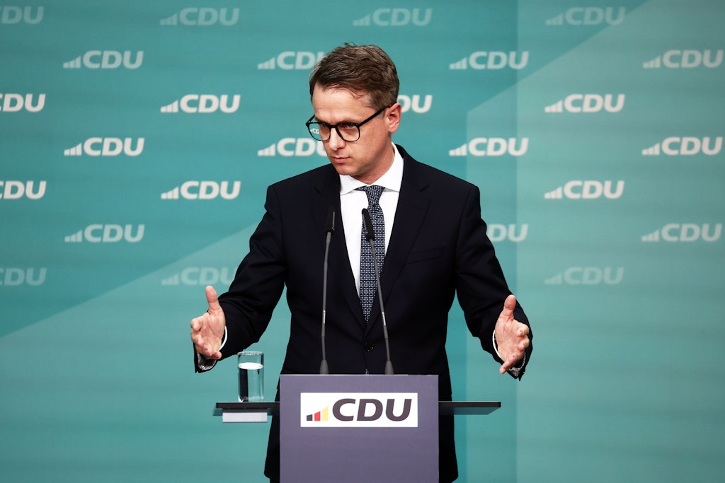 Protest vor CDU-Zentrale: Linnemann spricht von „neuer Dimension des Angriffs“