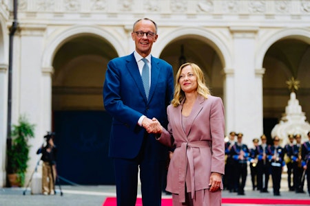 Ukraine und Migration: Friedrich Merz und Giorgia Meloni in vielen Punkten einig