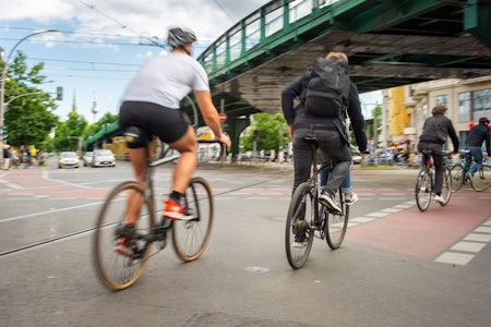 Hilfe! Bei der Hitze herrscht auch auf den Radwegen Stau