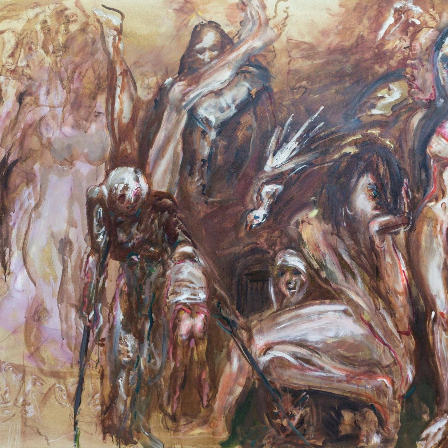 “Ash Wednesday”, 2012, oil/mixed media on canvas