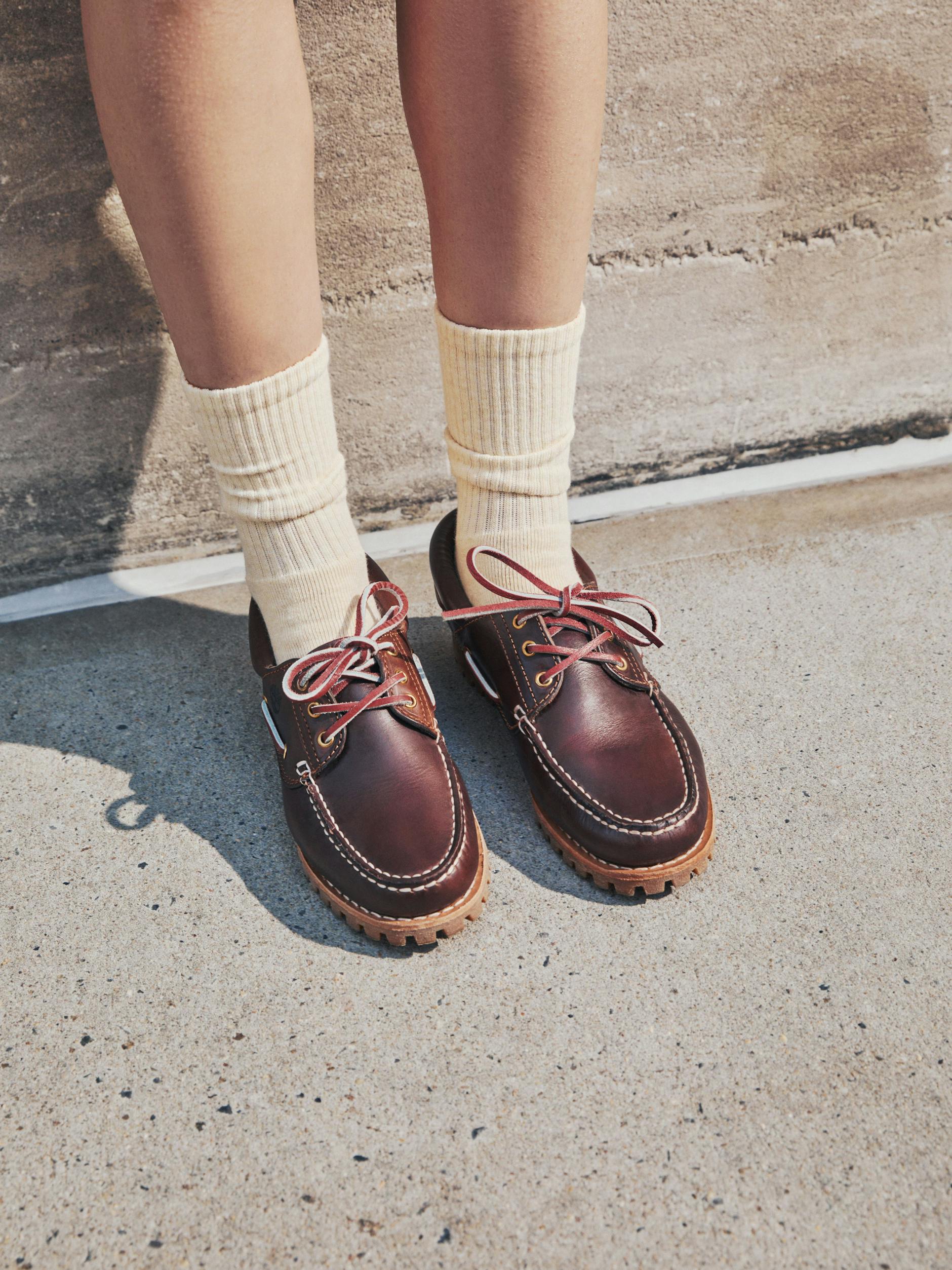 Jóvenes de corazón: Timberland ofrece zapatos náuticos desde 1978.