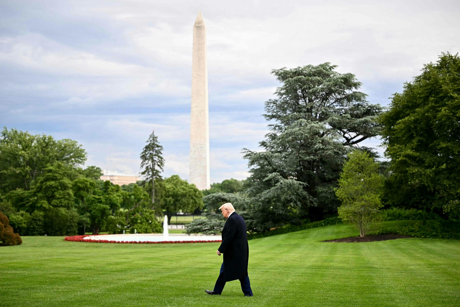 US-Präsident Donald Trump am Washington Monument