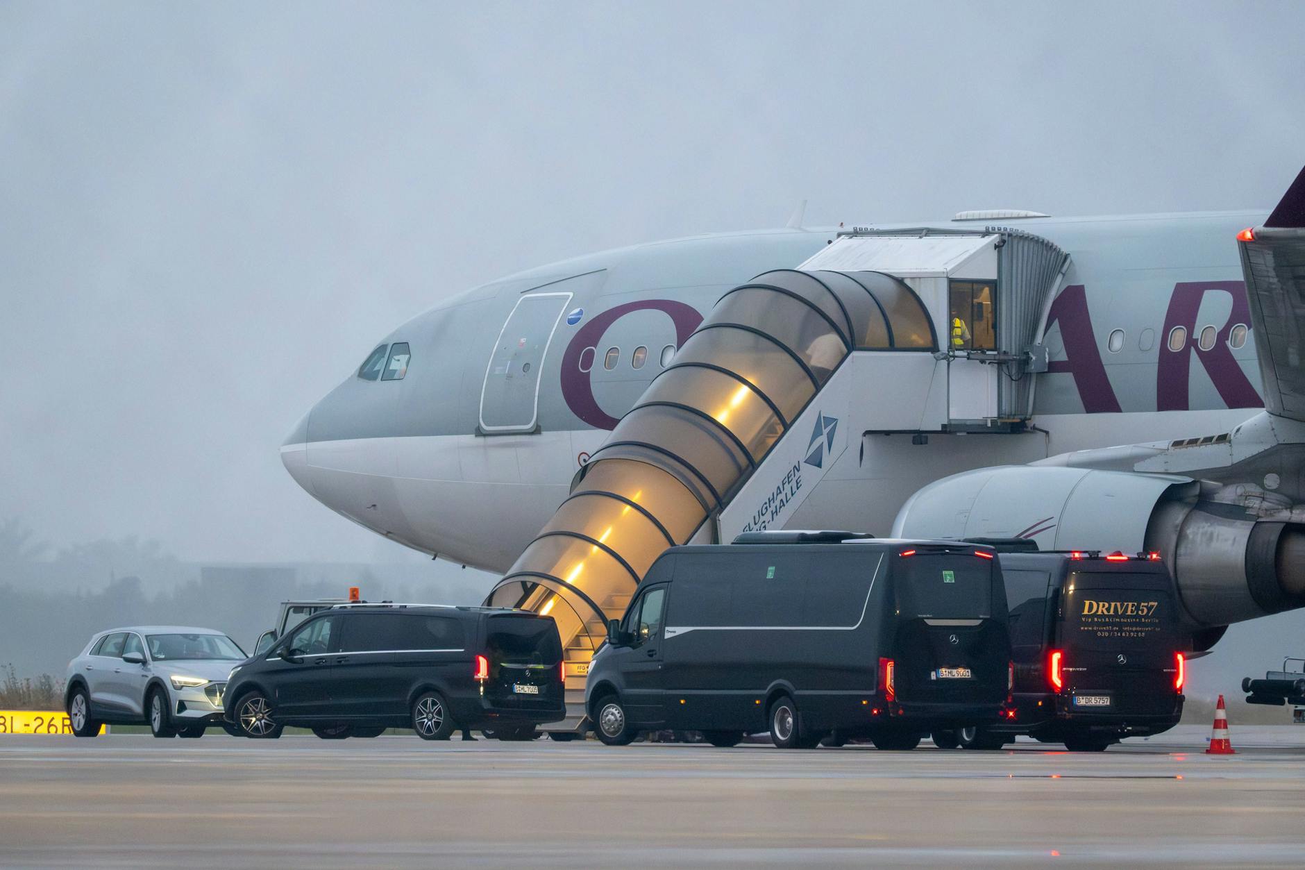 Voo de deportação para o Afeganistão a partir do Aeroporto de Leipzig/Halle
