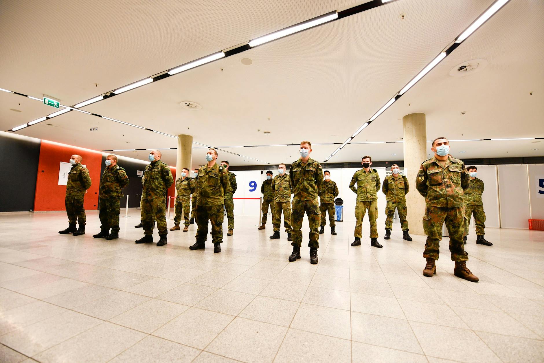 Soldati della Bundeswehr durante la pandemia