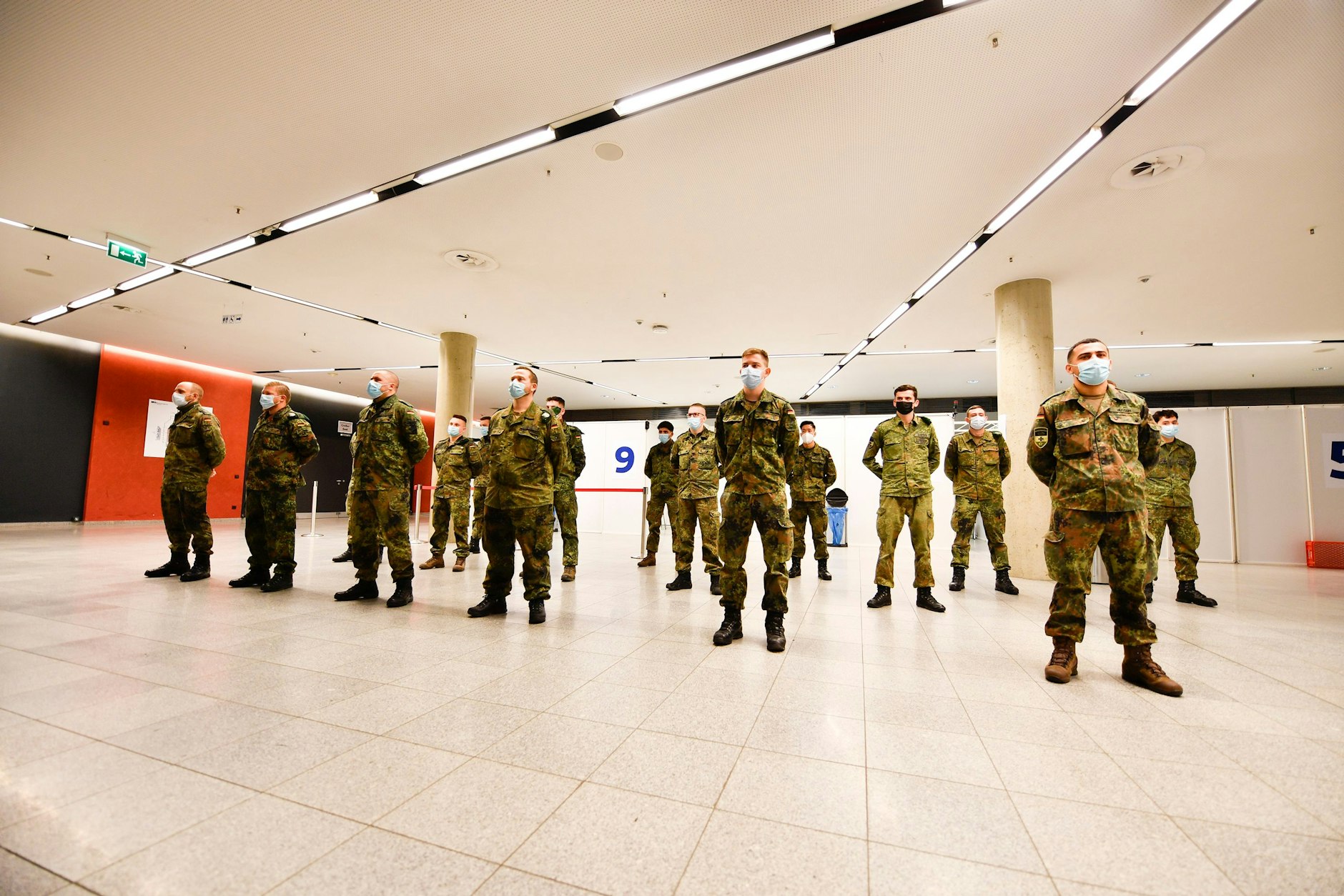 Soldati della Bundeswehr durante la pandemia