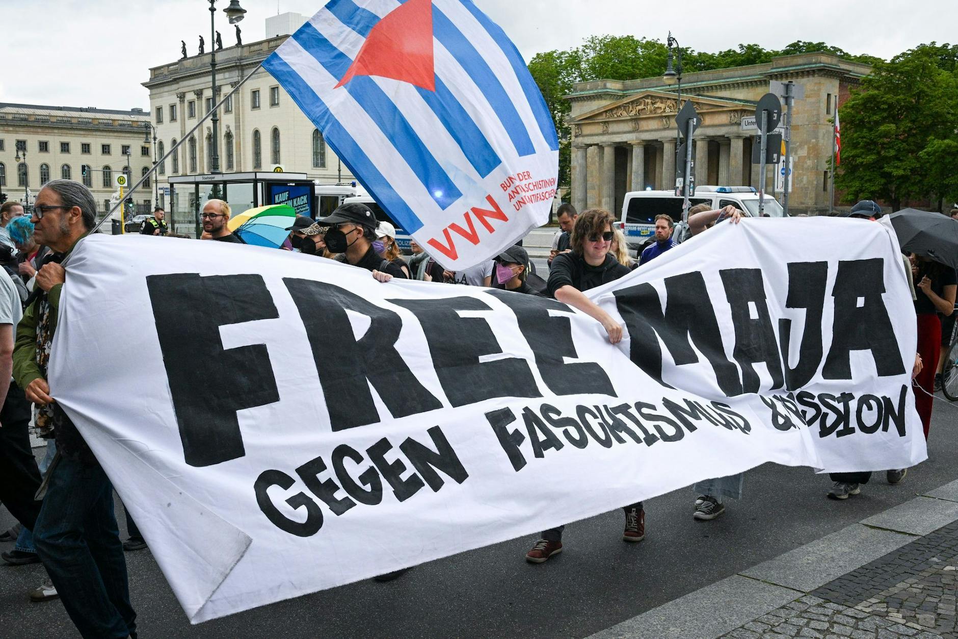 Hace unos días una manifestación de grupos de izquierdas en Berlín pidió el regreso de Maja T. de Hungría.