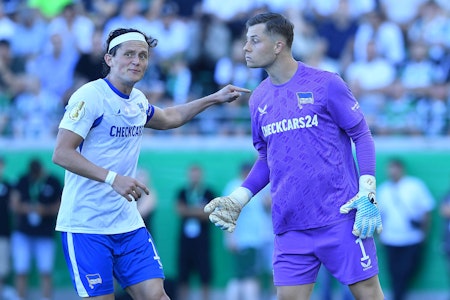 Mit Glück und Tjark Ernst: Hertha BSC verhindert im Pokal nächsten Rückschlag