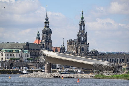 2024 teils eingestürzt: Neue Carolabrücke soll bis 2031 stehen