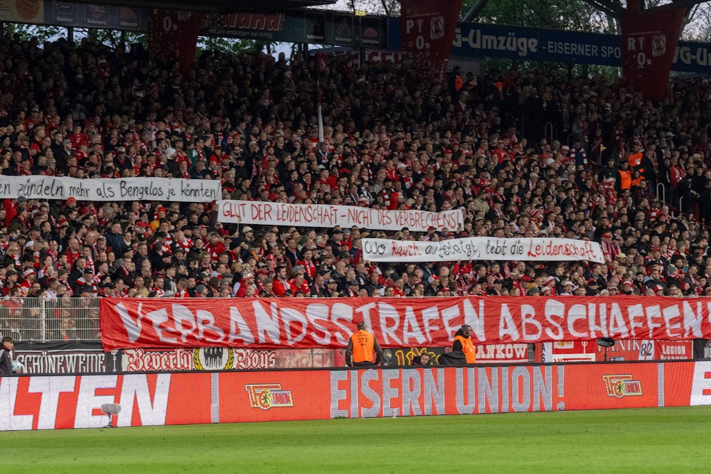 Gemeinsames Ziel: Fans vom 1. FC Union Berlin und Hertha BSC kämpfen gegen Verband
