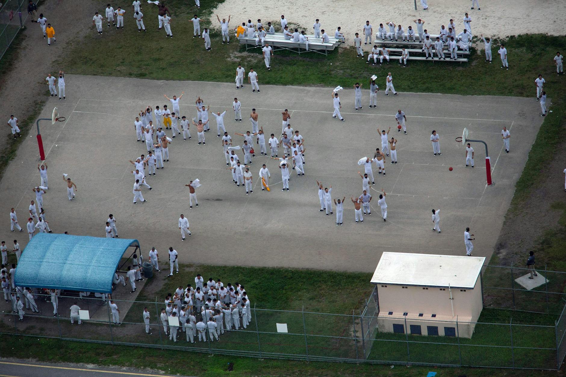 Bis zu 3000 Häftlinge sollten in der Haftanstalt Platz finden.
