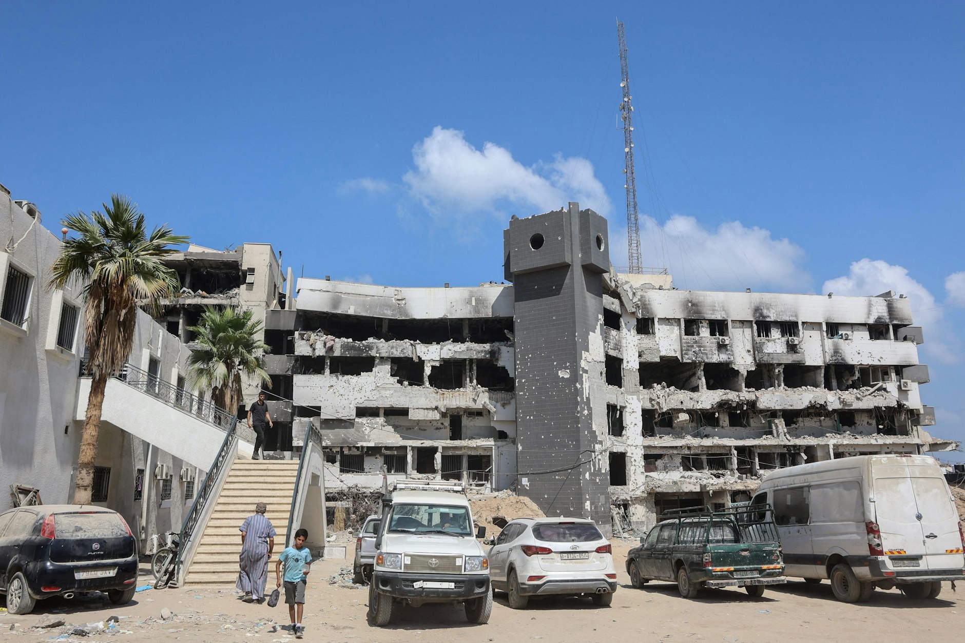 Die Ruinen des Al-Shifa-Krankenhauses in Gaza-Stadt