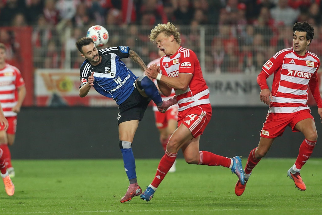 1. FC Union Berlin: Schauspielerei? HSV-Fans attackieren Leopold Querfeld